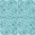 thumbnail image 1 of Ahgly Tapis d'Intérieur Lavable en Machine Carré Transitionnel Bleu Lierre, 5 Pieds Carré, 1 of 7