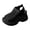 Black, variant on Women's Sandals Platform Wedge Heel Memory Foam Open Toe Lightweight Casual Summer Beach Shoes
