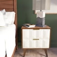 thumbnail image 3 of Burnished Walnut Finish | Bedside Use for Convenience | Smooth Glide Drawers for Easy Access, 3 of 3