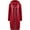 Red, variant on Women Full Zip Up Hoodie Oversized Long Tunic Sweatshirts Casual Fleece Hooded Jacket Fashion Winter Coats Outerwear with Pockets "Red, 5XL"