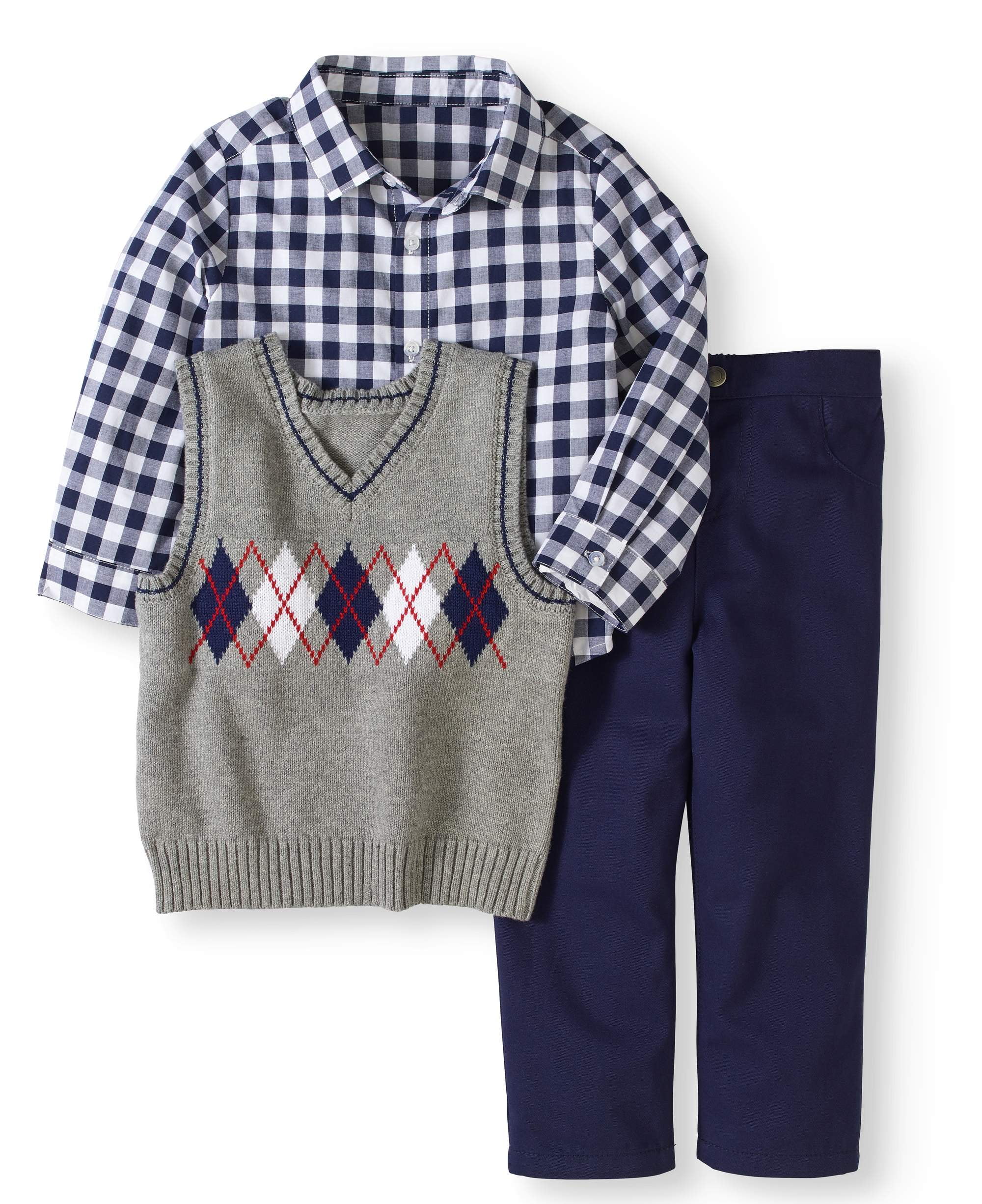 Baby Boy 3pc Dressy Vest Set