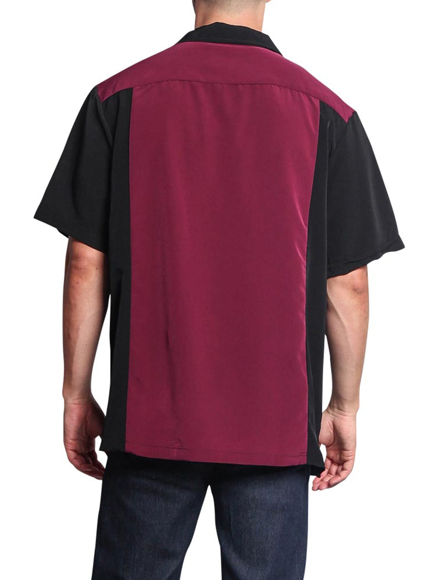 G-Style USA Men's Two Tone Retro Button Down Bowling Shirts G-Style USA Men's Two Tone Retro Button Down Bowling Shirts
