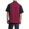 thumbnail image 3 of G-Style USA Men's Two Tone Retro Button Down Bowling Shirts, 3 of 6