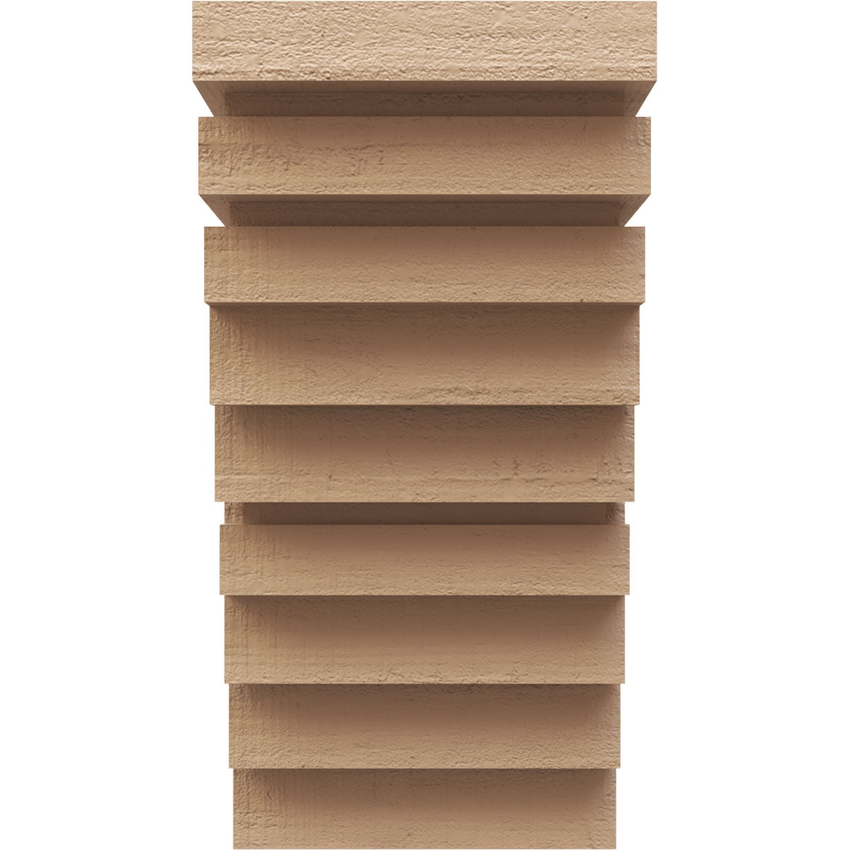 9"W x 9"D x 18"H Wide Landon Rough Cedar Woodgrain TimberThane Corbel, Primed Tan