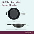 thumbnail image 2 of Anolon Advanced Home Hard-Anodized 14.5-Inch Skillet with Helper Handle in Onyx, 2 of 8
