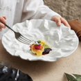 thumbnail image 3 of Deep dish plate, high-end Japanese tableware, Western food salad plate, ceramic plate, 3 of 9