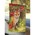 thumbnail image 2 of Carolines Treasures CDCO0226CHF Fox Cub by Debbie Cook Flag Canvas House Size, 2 of 4