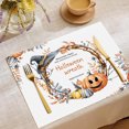 thumbnail image 4 of Halloween Placemats Set of 4 12x20 Inch Washable Wipeable Place Mat for Party Kitchen Dining Home Decor, 4 of 5
