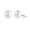 Silver B, variant on White Gold Plated Hypoallergenic Earrings for Womens,Zircon Ring Pearl Pendant Earring Gifts for Women Under 10 Dollars