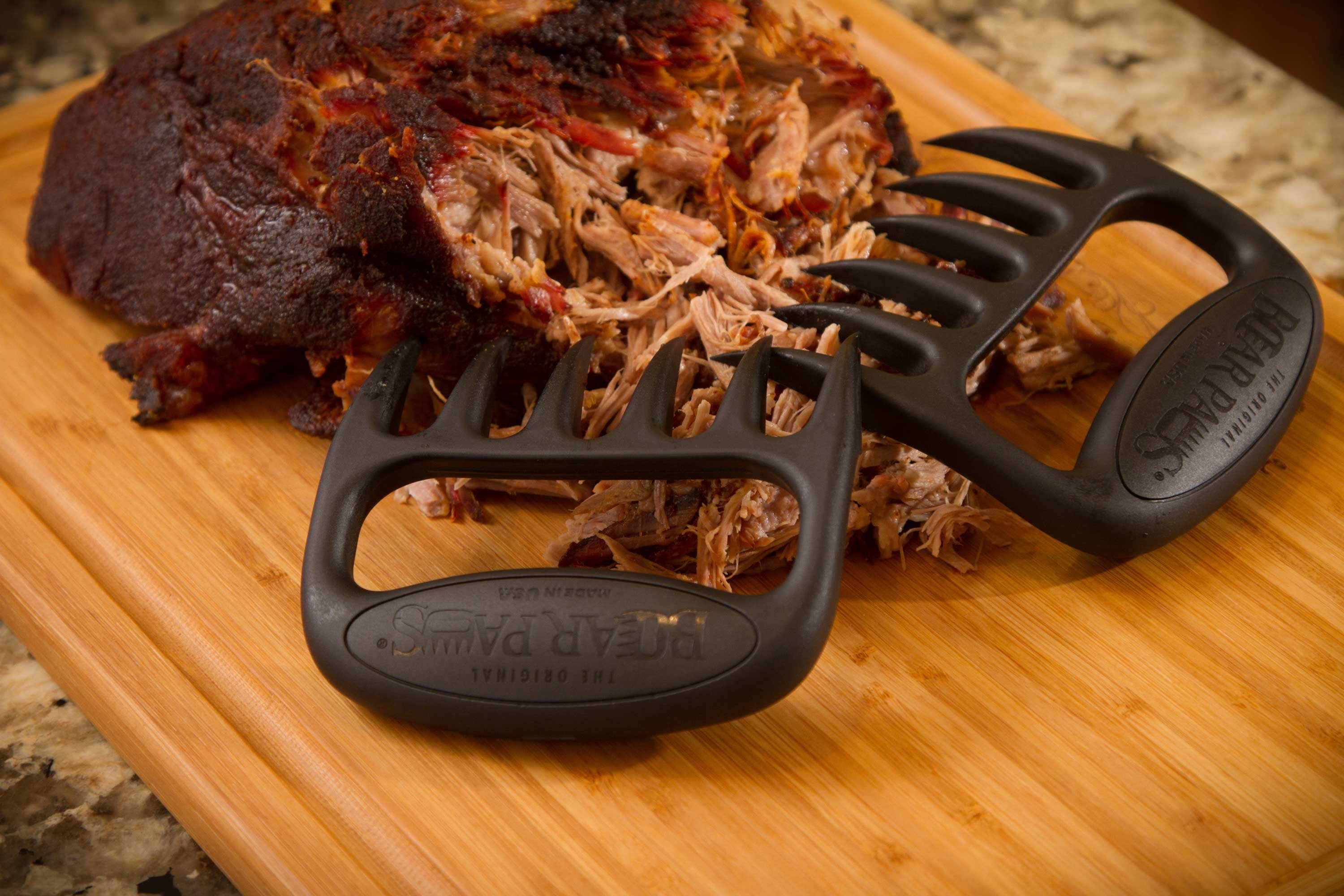 GrilLight GrillClaw Meat Shredder Bear Claws - Comfy Ergonomic Grip |  Strong Enough to Lift 50 Lbs | FDA Approved, BPA Free