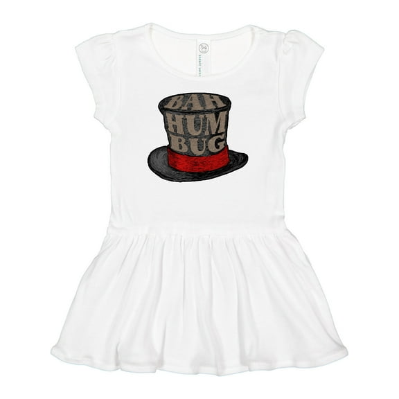 Inktastic Scrooge's Top Hat Bah Humbug Girls Baby Dress