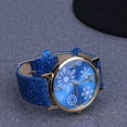 thumbnail image 4 of Stylish Snowflake Face Christmas Watch Fashion Lady's Wrist Watch Blue, 4 of 7