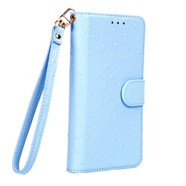 Adecuado para Apple Samsung Huawei Funda de cuero para teléfono móvil universal Funda protectora de cuero con patrón de avestruz