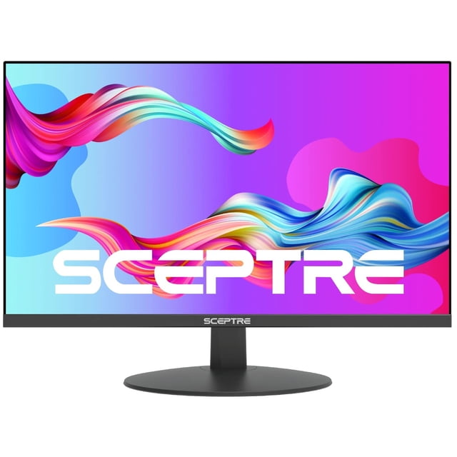 Sceptre Monitor IPS de 24 Pulgadas 1080p 75Hz con Altavoces Integrados HDMI VGA, E248W-FPT, Negro