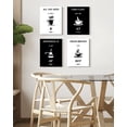 thumbnail image 3 of Drsoum Inspiring Wall Art Characters Wall Printing Ready to Hang Bedroom Hallway Kitch Office Decor 8x10in4pcs Natural Framed, 3 of 5