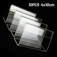 thumbnail image 4 of 10/15Pcs 4*10cm Acrylic Sign Display Stand Price Business Card Label Label Stand, 4 of 5