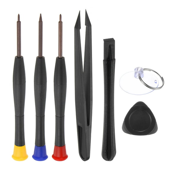 Uxcell 7 in 1 Electronics Repair Opening Tool Kit with Precision Screwdriver Plastic Tweezer