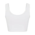 thumbnail image 3 of Playeras,Blusas y Tops,Ropa para Mujer Correr camisetas sin mangas para las mujeres Top sin mangas para mujer U Veck, sexy, único, ajustado, recortado, sin mangas (White, M), 3 of 7