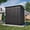 Black, variant on DTTRA 6x4 FT Outdoor Metal Storage Shed with Floor Frame Kit, Galvanized Steel Garden Shed with Lockable Doors and 4 Vents, Weather-Resistant Building Tool Sheds for Backyard Patio Lawn, Gray