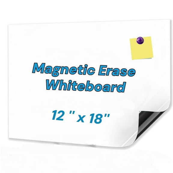 Magnetic Whiteboard Paper 18" x 12" Dry Erase Magnetic Board Fridge Magnetic Whiteboard Sheet Refrigerator Reminder Magnetic Memo Pad for Home Teacher Classroom,Topboutique