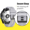 thumbnail image 5 of AIYOCK Compatible with Garmin Fenix 6/7/6 Pro/7 Pro/5/5 Plus Band, 22mm Silicone Replacement Watch Band for Forerunner 935 for Men Women, 5 of 6