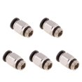 thumbnail image 2 of 5pcs Acoplamiento Rápido para Manguera Neumáticos Conectores de Recambios - Plata DPC-G-C6-G01 Sunnimix Instalación de tubo de manguera de agua de aire, 2 of 8