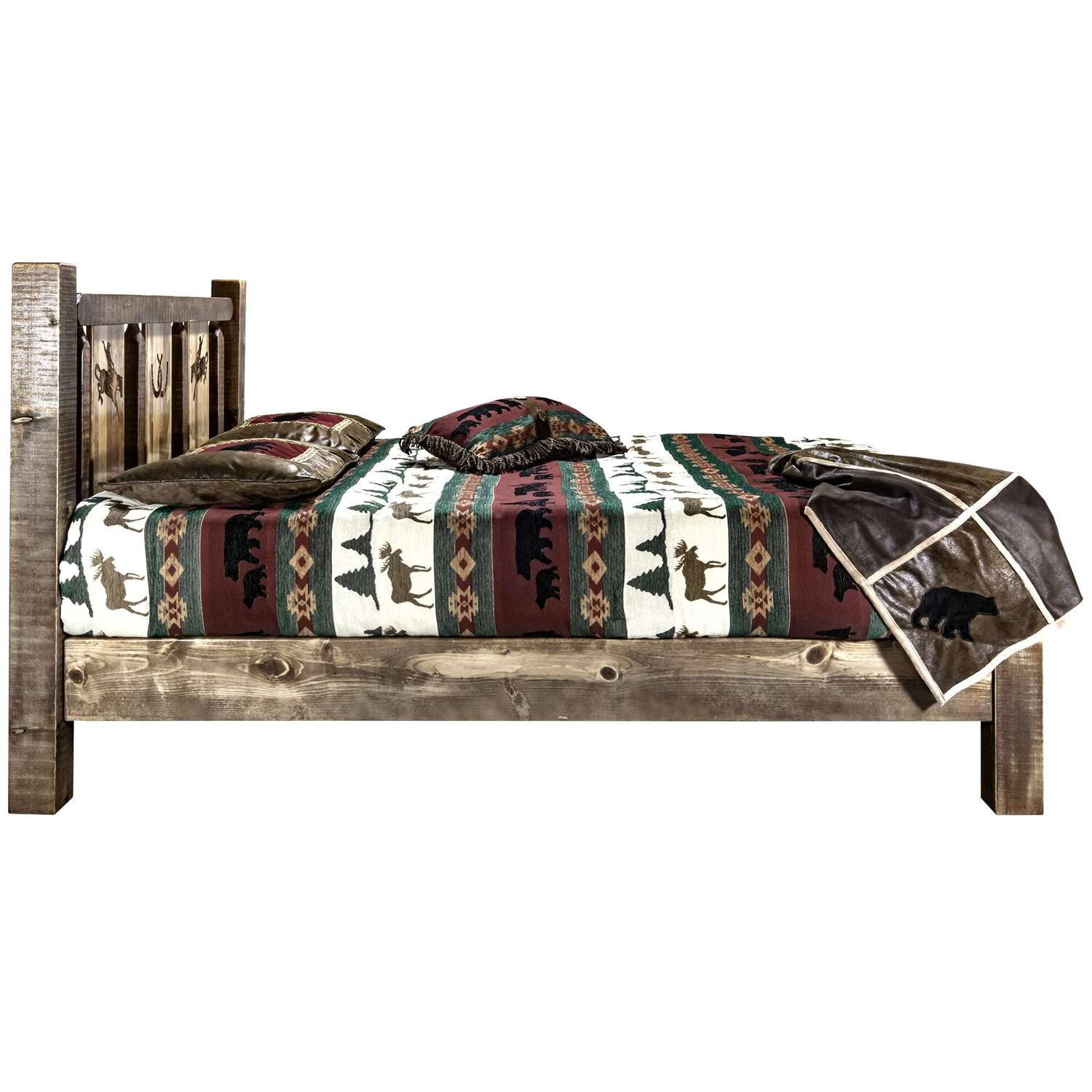 Montana Woodworks Homestead Collection Platform Bed - Thumbnail 2