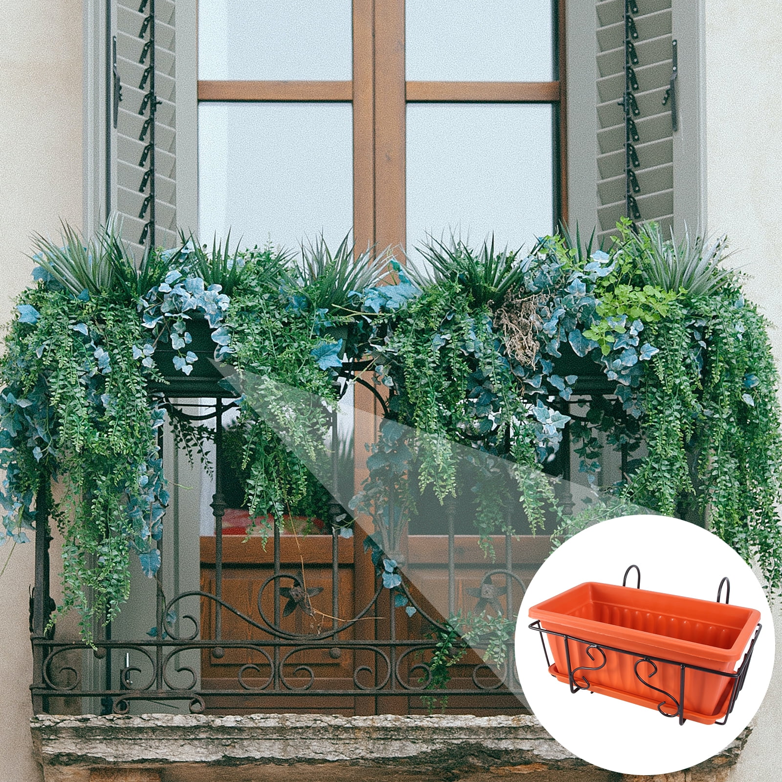 NUOLUX Durable Dark Red Flowerpot Stand for Vertical Gardening 2Sets