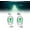 Green*2, variant on Ultra-Bright Fish Trap Lamp, LED Underwater Fishing Lures, Deep Drop Fishing Lights, Fishing Bobber Night Light, Waterproof Submersible Bait Flashers, Water Activated, Fish-Eye Design