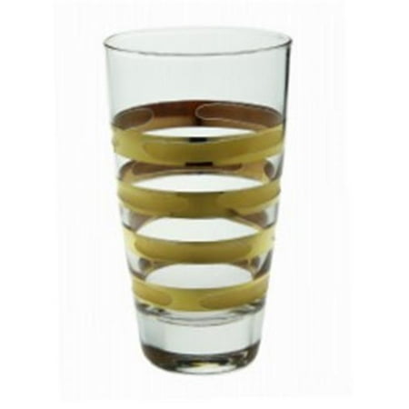 

Tumblers with 14K Brick Gold Design Set of 6