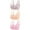 3PCS Purple+Orange+Pink, variant on XFLWAM Daisy Bra for Womens Comfortable Convenient Front Snap Bra Plus Size Everyday Sleep Wireless Bras Elderly Old Everyday Bras