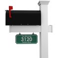 4Ever Products Vinyl Mailbox Post System Includes Black Steel Mailbox