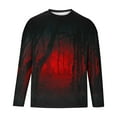thumbnail image 4 of Blusas y camisas de manga larga con cuello redondo para hombre, blusas casuales de cuello redondo y manga larga, camisetas estampadas, blusas para hombre, 4 of 4