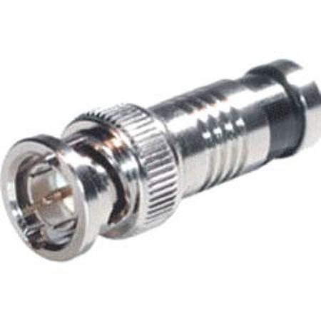 UPC: 0757120411253 | 10PK RG6 COMPRESSION BNC CONNECTOR NICKEL