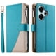 thumbnail image 1 of Funda cartera GANGXUN para Xiaomi Redmi Note 13R 5G , cuero PU con tarjetero, cremallera, correa de mano, soporte y protección 1008°, 1 of 6