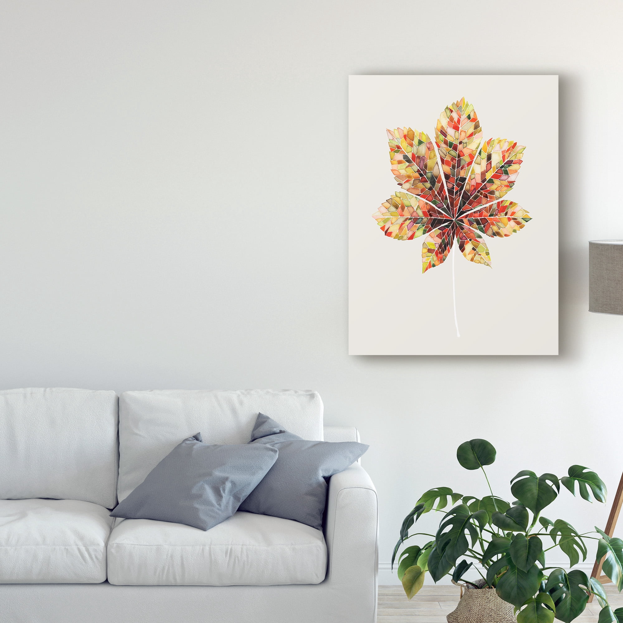 Trademark Fine Art 'Fall Mosaic Leaf IV' Canvas Art by Grace Popp