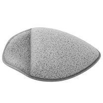 LEORX Face Scrubber Exfoliator Grey Facial Sponge for Washing Face with Pointed Tip for Precise Cleansing