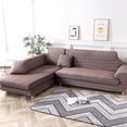 thumbnail image 5 of CJC 2 Piece Sofa Cover for 3+3 Seater L-Shaped Sectional Sofa, Fabric Stretch Couch Slipcover, 4 Colors, 5 of 10