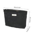 thumbnail image 2 of Unique Bargains 1 Pc Portable Bow Makeup Bag Polyester Black 10.24"x2.17"x7.48"(L*W*H), 2 of 5