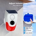 thumbnail image 4 of 2PCS Outdoor Waterproof Wireless 120dB Charging Security Sound Alarm Detector Sensor for Home Burglar Alarm System, 4 of 6