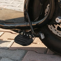 LULULION 1Pair Bicycle Rear Pedal Black Aluminum Folding Foot Pegs for Electric Bikes