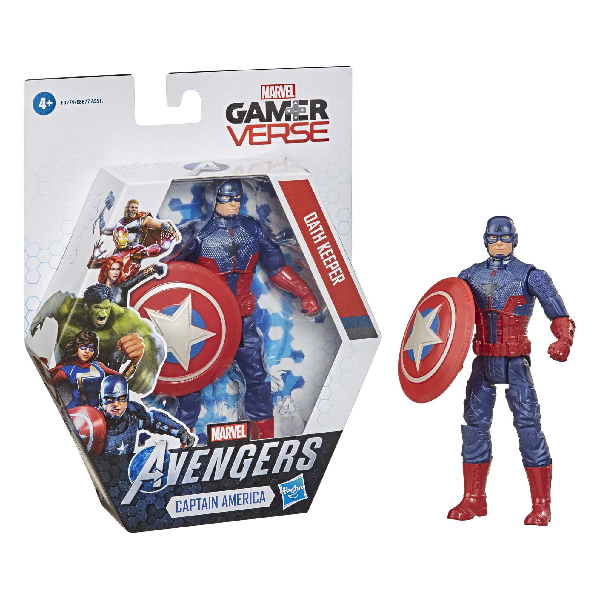 Marvel Marvel Gamerverse Avengers Figure Set of 4 Captain Iron Man Thor Ms 
