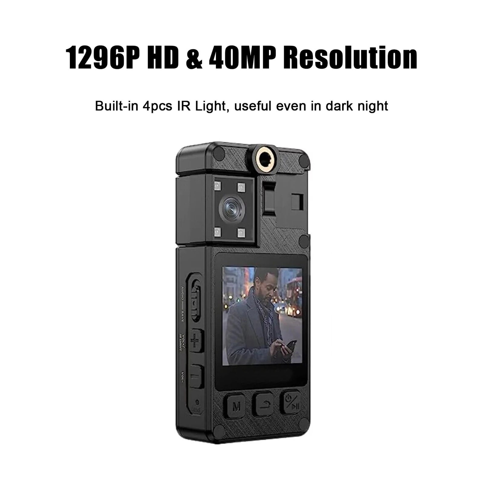 A38 Portable Mini Body Camera 1080P HD IR Night Vision Sports Action DV Cameras 2000mAh Long Time Video Recording
