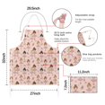 thumbnail image 7 of Pink Ballerina Pattern Apron-Garden Aprons for Women with Pockets-Cotton Linen Waterproof Kitchen Cooking Gardening Aprons Adjustable for Kitchen,Cooking,BBQ and Salon 33x27 Inch, 7 of 7