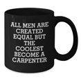 thumbnail image 2 of Funny Carpenter Gifts for Men, Coolest Black Coffee Mugs, Christmas Unique Presents from Friends, 2 of 3