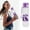 A, variant on 32oz/1L Water Bottle with Time Marker & Initial A-Z, Leakproof Flip Top Sports Water Bottle with Purple Rose Butterfly Design & Carry Strap, BPA Free, for Gym, Travel, School(Z)
