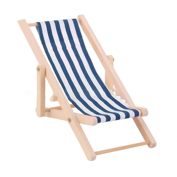 XIBUFE Mini Furniture Beach Chair for Kids with Non-Toxic Wood and Fabric toddler beach chair - Set of 1,Blue