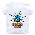 thumbnail image 3 of Nueva y divertida camiseta de algodón con estampado de letras del número 1 al 5 para cumpleaños de niños y niñas, ropa de verano para niños, regalo de cumpleaños, camiseta para niños, 3 of 5