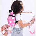 thumbnail image 4 of Arnés de seguridad para niños con correa para pasear + Correa antipérdida para muñeca, cinturón de asistencia para muñeca para niños pequeños (rosa), 4 of 5