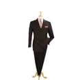 thumbnail image 2 of Men Apollo King Double Breasted Formal Business Suit Pleated Pants DM21 Black, 2 of 11
